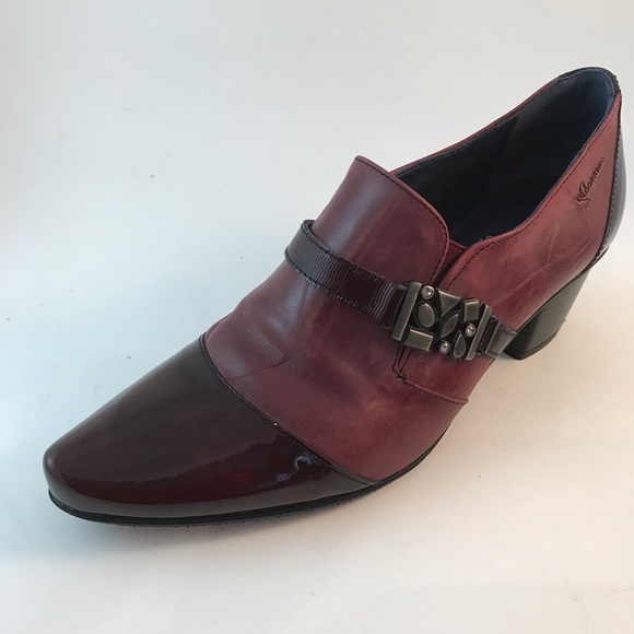 Beautiful Dorking Tirana Slip on Shoe. Size 37 Burgandy - Picture 2 of 11